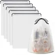 Clear Waterproof Drawstring Travel Shoe Storage Bag