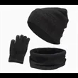 Fleece Thermal Warm Suit Winter Scarf Gloves Hat