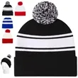 Custom Pom-Pom Knit Beanie Hat