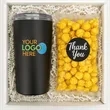 Custom Tumbler & Gourmet Popcorn Thank You Gift Box
