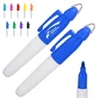 Multicolor Permanent Marker with Keychain Clip and Bullet Ti