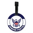 Officially Licensed U.S. Navy PVC Luggage Tag