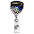 Chrome Shield Retractable Badge Reel