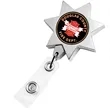 Chrome Seven Point Star Badge Reel