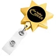 Gold Seven Point Star Badge Reel