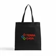 6oz Econo Black Cotton Tote Bag