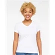 LAT Women's Fine Jersey V-Neck Tee