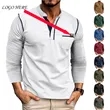 Men's Henley Shirts Long Sleeve