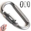 Aluminum Carabiner Clip with Screw Lock