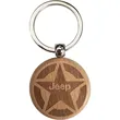 Circle Wood Keychains