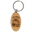 Oval Wood Keychains