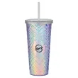 22 oz Sparkle Straw Tumbler