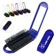 Foldable Hair Brush w/ Compact Mirror