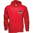 Zippered Hoodie 50/50 Embroidered