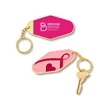 Breast Cancer Awareness Pink Ribbon Metal Keyc...