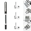Black Ink Rollerball Pens Quick-Dry Writing Instruments