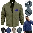 Promotional Apparel Men's Faux Suede Bomber Jacket