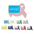 Awareness Ribbon Lapel Pins w/ Custom Logo