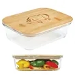 Glass Food Container w/Bamboo Lid