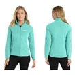 Port Authority® Women's Heather Microfleece Full-Zip Jacket