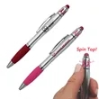Ribbon Spin Top Pen with Stylus