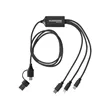 3-in-1 Charging Cable with Dual Input
