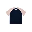 COLOR-BLOCKED RAGLAN SLEEVE T-SHIRT 250G 7.4OZ DTG PRINT LA