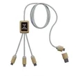 SCX Innovative Design™ 5-in-1 Bamboo Charging Cable 2A