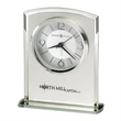 Glamour frosted glass tabletop clock