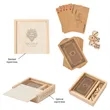 Dice card set with wooden box