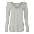 BELLA + CANVAS Women's Flowy Long Sleeve V-Neck Tee