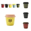 8oz Ceramic Coffee Mug with Silicone Lid