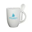 12 oz Dapper Ceramic Mug With Spoon