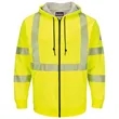Bulwark Men's Tall Hi-Visibility Zip-Front Hooded Fleece ...