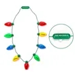 Led Light Up Christmas Bulb Necklace