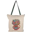 Bottom Gusset Cotton Tote, with Poly Handles & Zipper