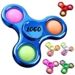 Push Pop Bubble Fidget Spinner Stress Relief Toy