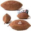 Genuine Buffalo Leather Football Toiletry Bag