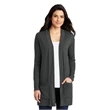 Port Authority Ladies Concept Long Pocket Cardigan .