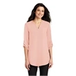 Port Authority Ladies 3/4-Sleeve Tunic Blouse.