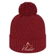Premium Diagonal Weave Knit Cap with Cuff