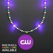 Purple Light Jewels Mardi Gras Beads with Purple Medallion