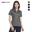 Collared V Neck Performance Polo Style Top