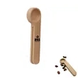 Wooden Coffee Scoop with Clip for Freshness and Measuring