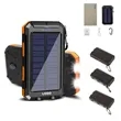6000mAh Solar Phone Charger /Power Bank with Flash Light