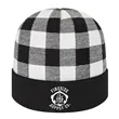Plaid Knit Cap with Cuff
