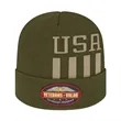 Patriotic Knit Cap with Cuff