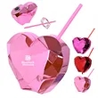 20 Oz Heart Shaped Reusable Party Cup With Straw Drinkware