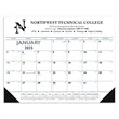 Triumph® Calendars Blue & Black Desk Pad with Vinyl Corners