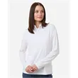 Adidas Women's Textured Stripe Quarter-Zip Pullover